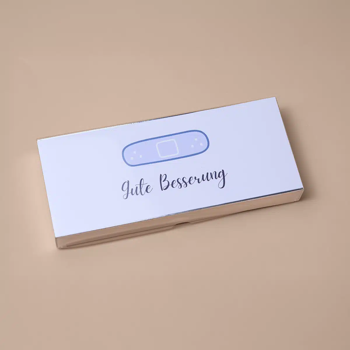 Praliné mit Grussbotschaft, Praliné Gute Besserung