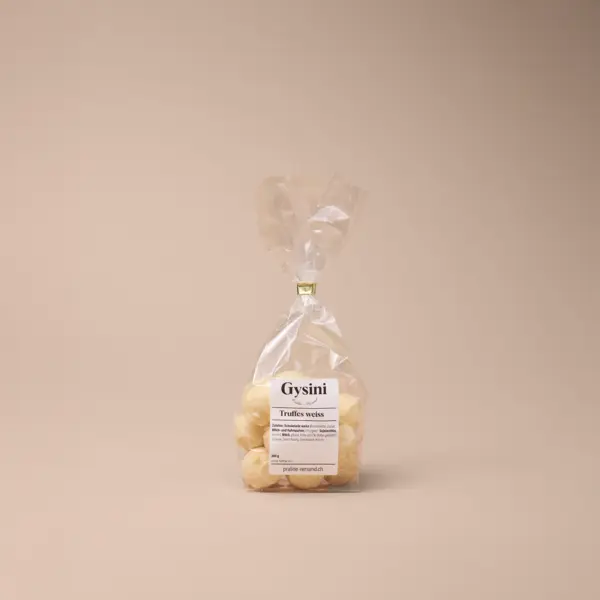 Gysini, weisse Schokolade, weisses Truffes